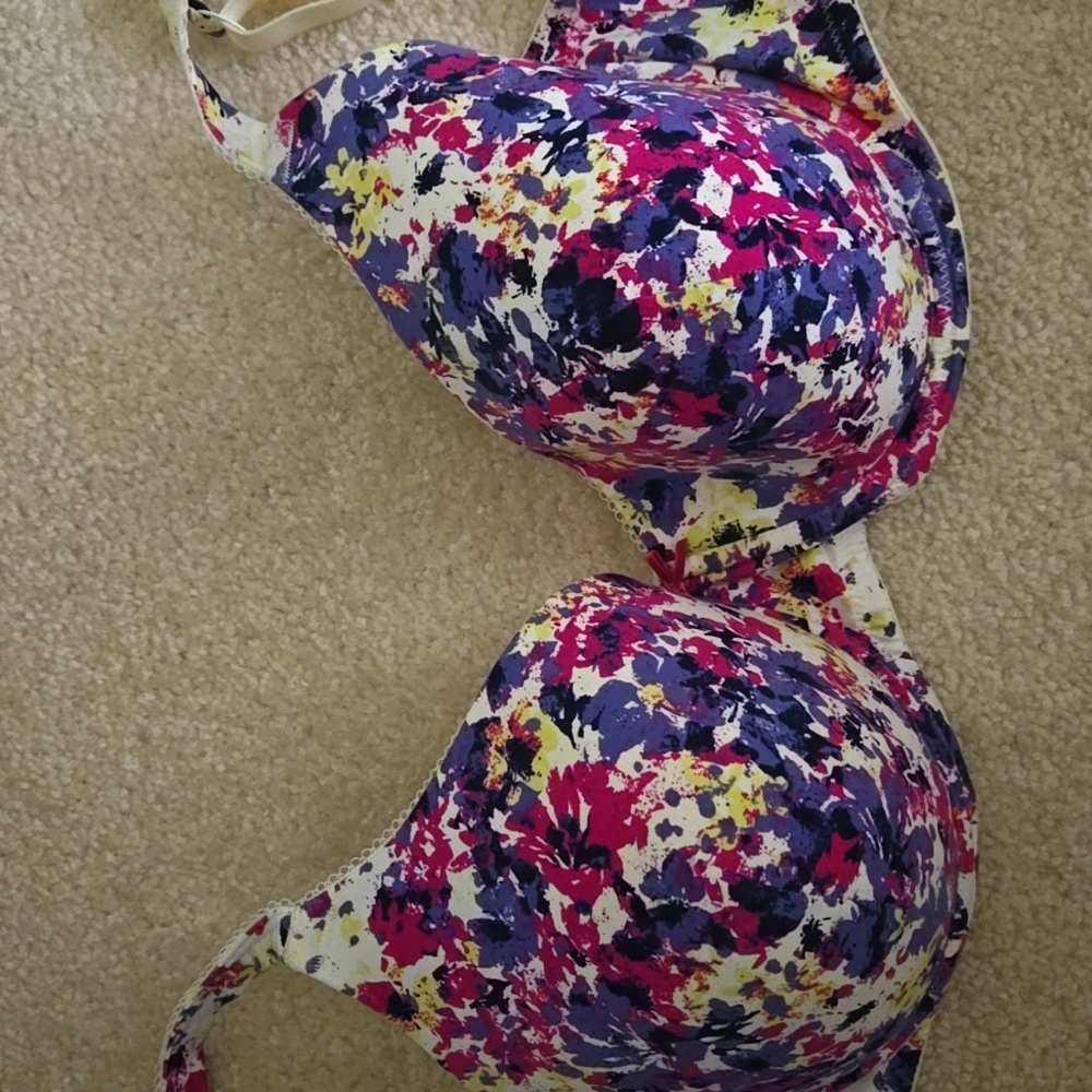 Printed colorful bra